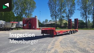 Meusburger MTS-3 Lifting bed Ramps 3x Steering 1x Liftaxle Whinch low bed semi-trailer | Image 4 - Autoline