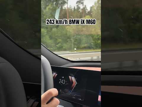 Thumbnail for Reaching 243 km/h with the BMW iX M60 on the Autobahn by BMW iX