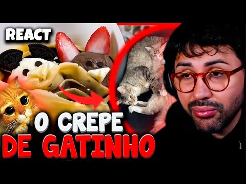 O CREPE COM FORMATO DE GATINHOS 😸🥺 | REACT  - Samira Close