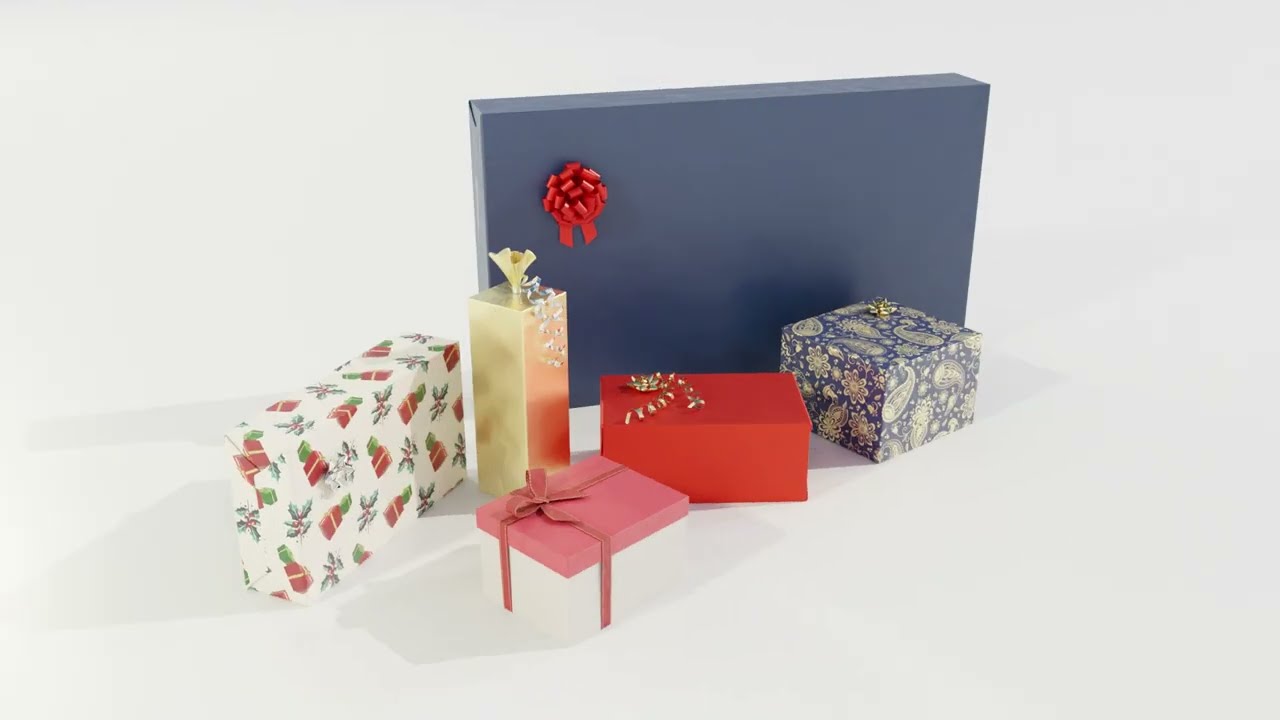 Christmas Gifts 3D Model