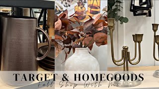 TARGET & HOMEGOODS FALL SHOP WITH ME | AFFORDABLE NEUTRAL HOME DECOR + FURNITURE FINDS | VLOG 2022