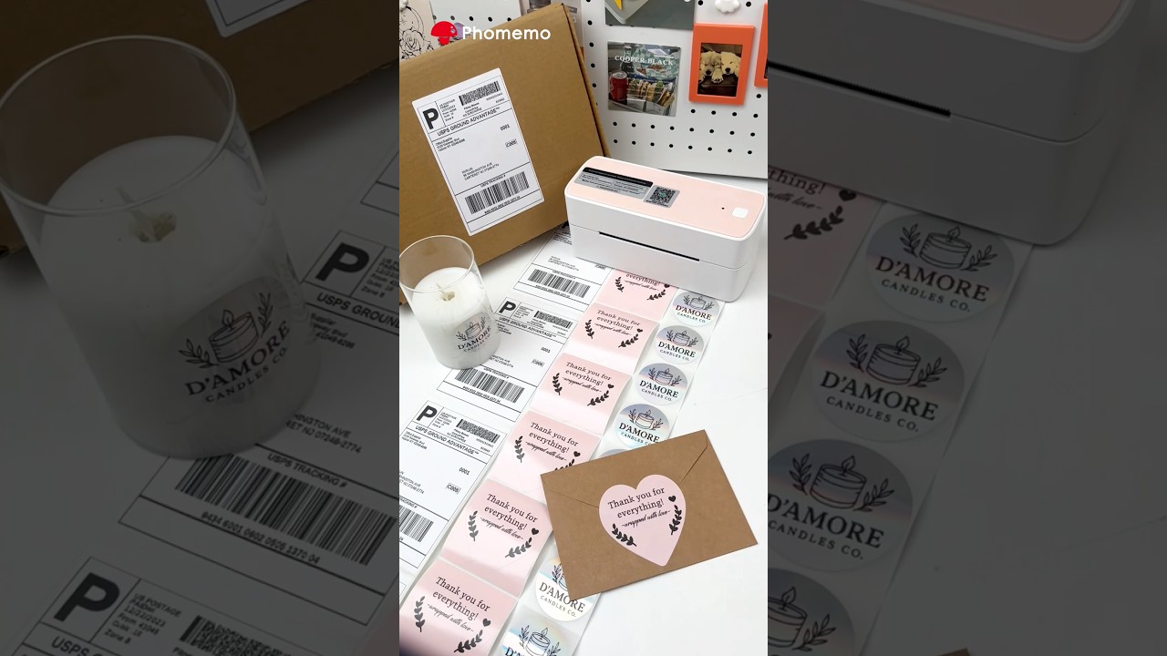 Fast, Reliable Shipping Label Printer for Small Business #phomemo #smallbusiness #baker