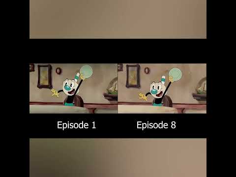 The Cuphead Show Episode 1 VS Episode 8 Comparison
