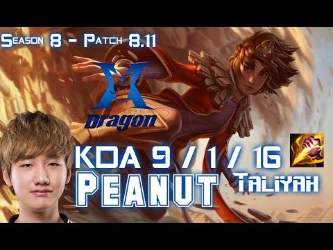 KZ Peanut TALIYAH vs KAYN Jungle - Patch 8.11 KR Ranked
