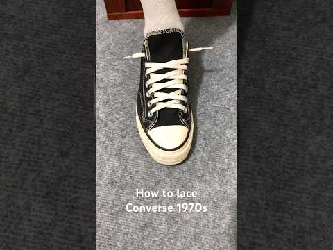 How to lace Converse Chuck 1970s#sneakers #converse