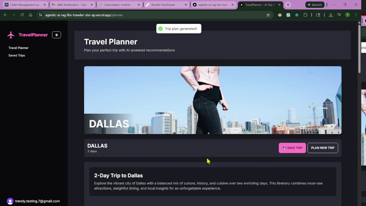 Agentic AI Travel Planner
