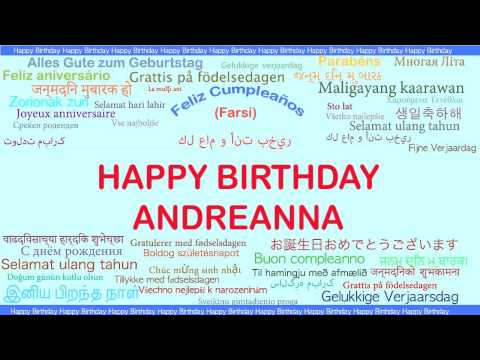 Andreanna   Languages Idiomas - Happy Birthday