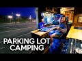 Luxury Stealth Camping & Gaming in Parking Lot