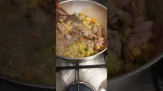 #cooking #shortvideo for my dog chicken liver macaroni and veg.