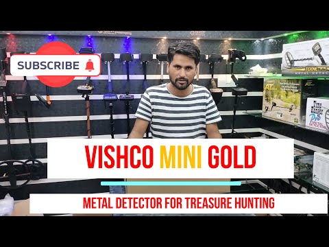 Vishco Mini Gold Metal Detector with Waterproof Searchcoil
