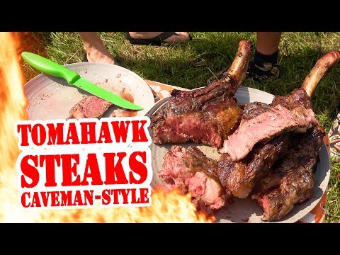 Tomahawk Steaks Caveman-Style auf dem DEICHBRAND FESTIVAL - Die Grillshow Special
