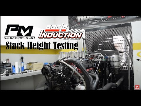 Borla Induction Stack Height Testing with 427 Windsor Ford Stroker Engine