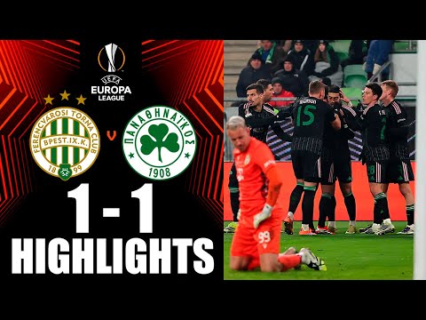 Ferencváros TC vs Panathinaikos 1-1 Highlights | UEFA Europa League 2025-26