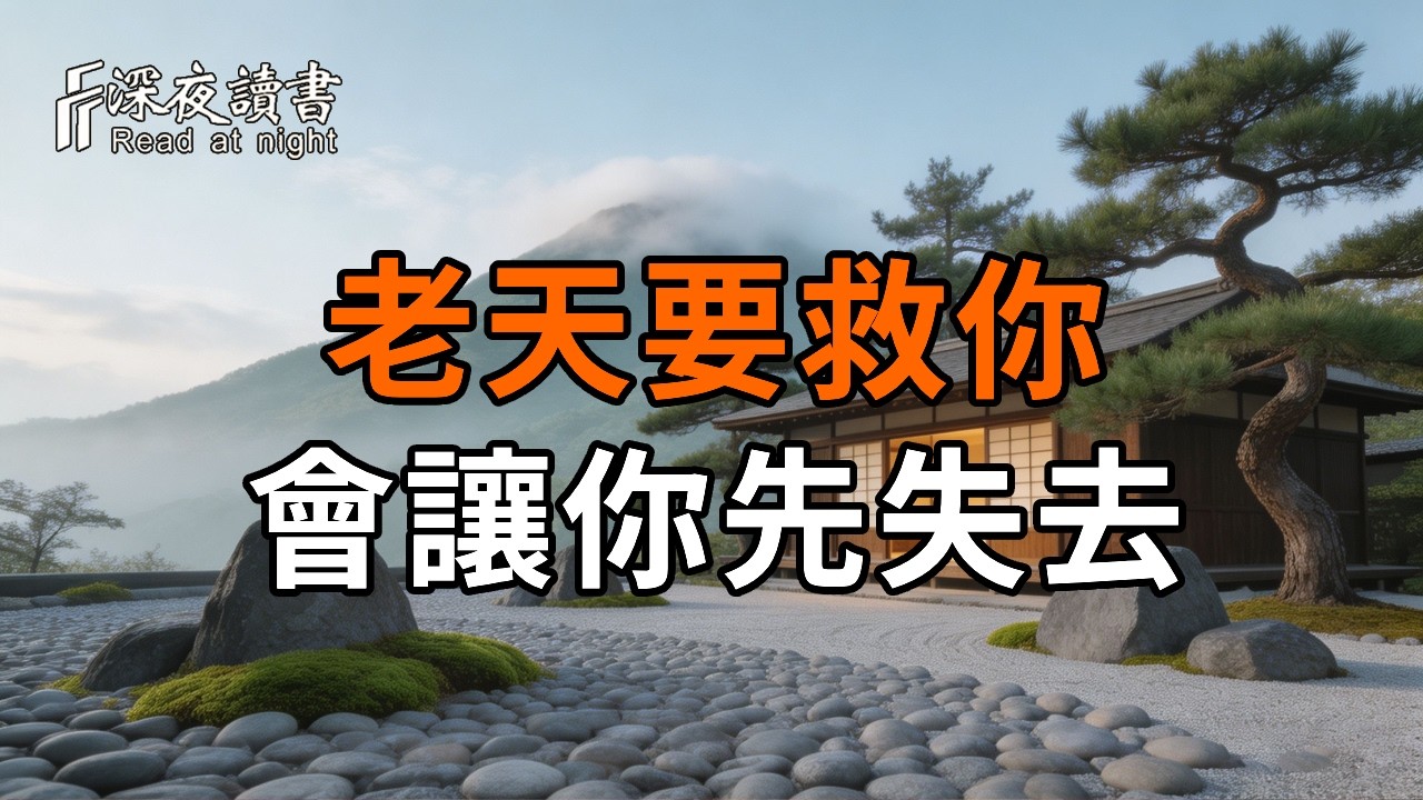 為什麼有的路死活走不通？老天要救你時，往往會讓你先「失去」。看透這層深意，你就贏了。
