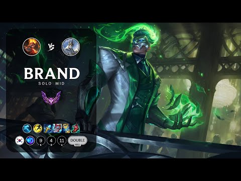 Brand Mid vs Galio - KR Master Patch 13.1