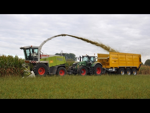 Claas Jaguar 900 & Fendt 930 + DEWA 50m³ - Peltijn Agri - mais 2015