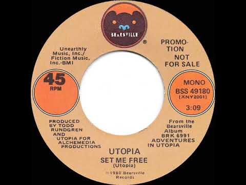 1980 Utopia - Set Me Free (mono radio promo 45)