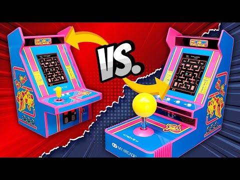 COMPARISON: 2024 Ms. Pac-Man Joystick Player vs. 2023 Ms. Pac-Man Micro Player Pro