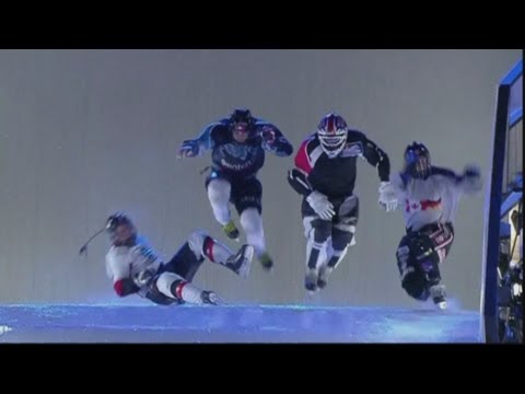 Extreme Downhill Ice Skating! Red Bull Crashed Ice world championships