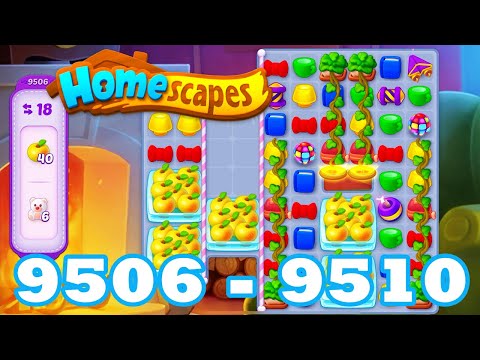 Homescapes Level 9506 - 9510 HD | 3 - match puzzle game | Gameplay | android | 9507 | 9508 | 9509
