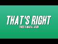Three 6 Mafia - That's Right ft. Akon (Lyrics)