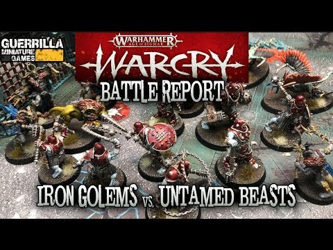 WARCRY Battle Report - Ep 05 - Iron Golems vs. Untamed Beasts
