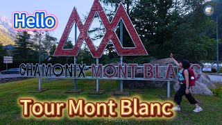 0、TMB准备篇：从日内瓦机场出发，搭车Flixbus前往法国Chamonix镇。小镇在Mont Blanc山下，鲜花盛开，游人如织。这是我们10天9晚的环勃朗峰之旅的前奏。