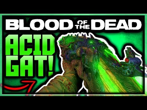 Blood of the Dead Acid Gat Kit All Parts Upgrade Tutorial! (BO4 Zombies Upgraded Blundergat Guide)