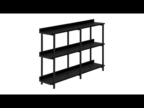 I 2219 Accent Table - 48"L / Black / Black Metal Hall Console - Monarch Specialties