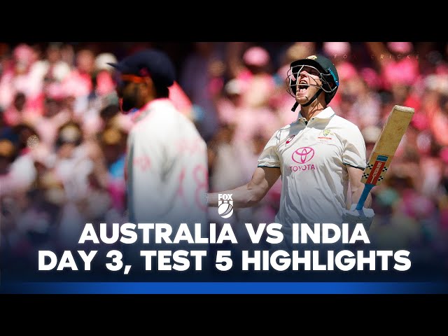 Australia v India – Fifth Test, Day 3 Highlights I 05/01/25 I Fox Cricket
