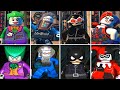 LEGO DC Super-Villains vs LEGO Batman: The Videogame Characters Evolution (Side by Side)