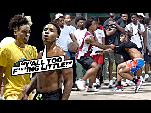 "YOU'RE TOO LITTLE BOY!" We Invaded D1 School Full of TRASH TALKERS!! 5v5 ECS Streetball