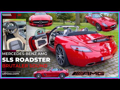Mercedes-Benz SLS AMG Roadster | BRUTAL SOUND | Car test report review & drive STRAIGHT PIPE