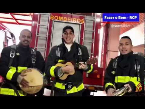 Muita animação! Bombeiros, ensinam fazer RCP "massagem cardíaca" Confira! Reanimação Cardiopulmonar!