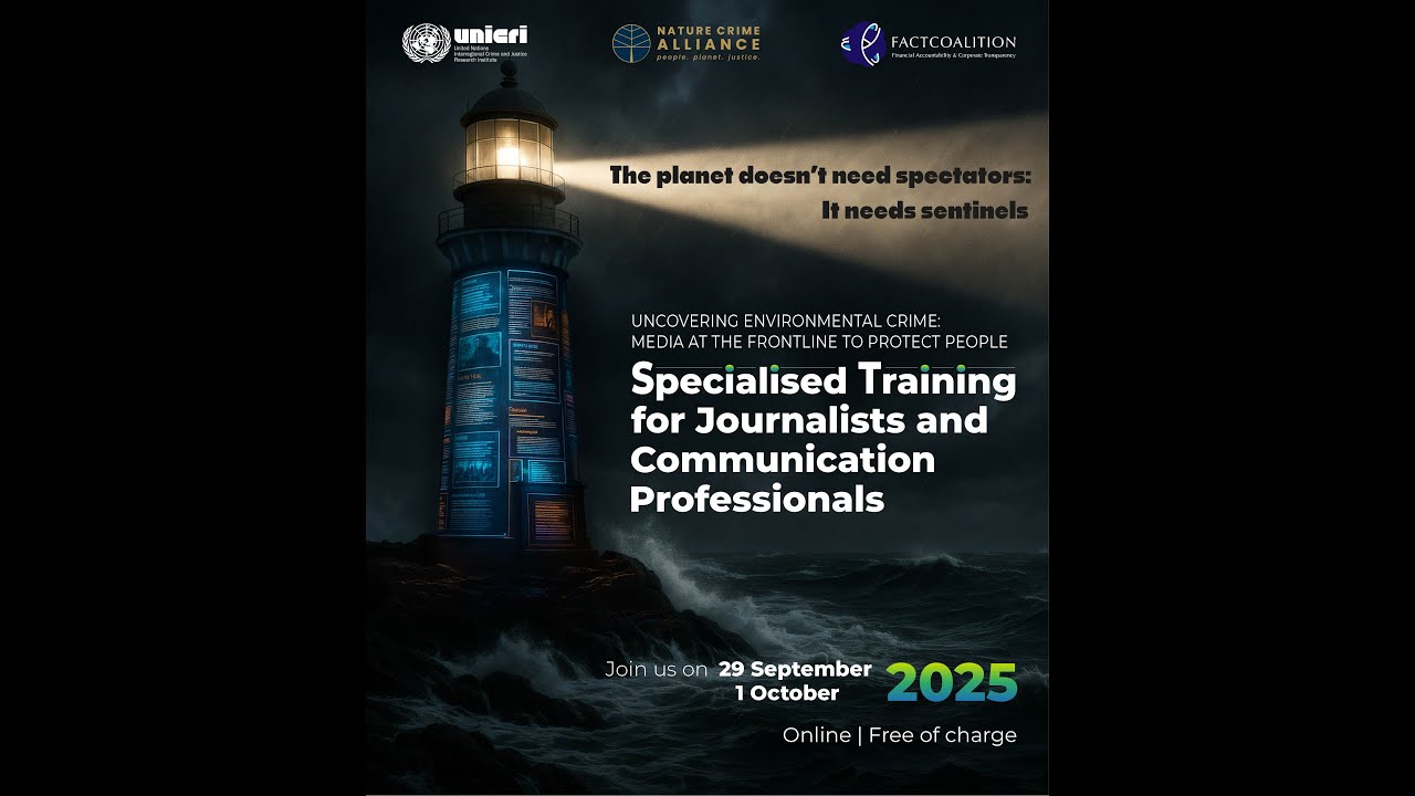Exposing Environmental Crimes: Online Training for Journalists and Communication Professionals