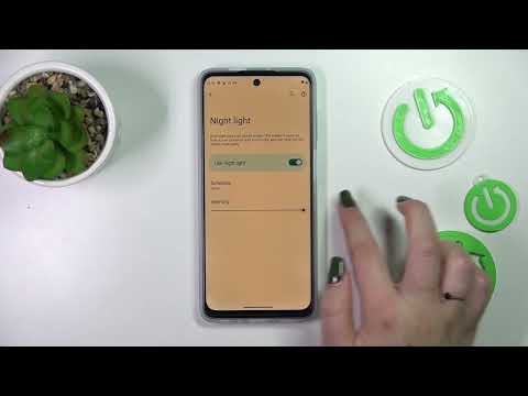 How to Turn On and Configure the Night Light Option on the MOTOROLA Moto G62 - Eye Comfort Mode
