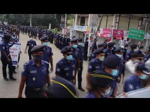 নিরাপদ সড়কের দাবিতে মৌলভীবাজার জেলা পুলিশের পথসভা