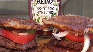 Fried Cheese Burgers by the BBQ Pit Boys