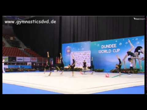 Belarus 3 balls + 2 ribbons Podium Training - World Cup Sofia 2014