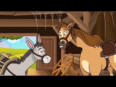 O Cavalo e o Burro | Desenho animado infantil com Os Amiguinhos