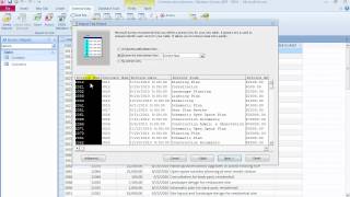 Importing data into tables and linking the tables in Access 2010