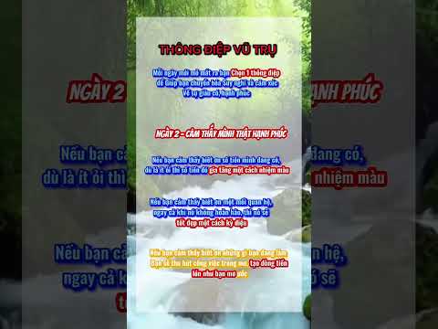 THÔNG ĐIỆP VŨ TRỤ CHO NGÀY MỚI NHIỆM MÀU (Phần 2) #phattrienbanthan #longbieton #biquyetthanhcong