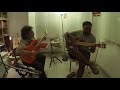 2 minutes of Paco de Lucia's  Antonia in 4 keys {Solea por Buleria) with Ricky T in Malaga Flamenca!