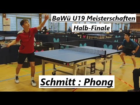 BaWü U19 Meisterschaften | [HALBFINALE] N.Phong(2032TTR) : C.Schmitt(2096TTR)