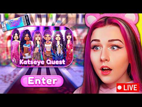 [🌟 KATSEYE QUEST UPDATE] Completing QUEST w/ Viewers & Showing ALL Secrets |ROBLOX Dress to Impress