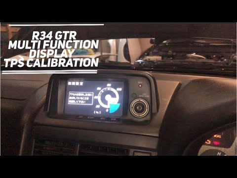 How to Calibrate R34 GTR MFD Throttle Position Sensor {TPS}