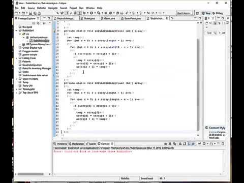 Bubble Sort Algorithm in Java – Eric Sweeten's Blog