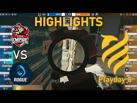 Rogue vs PWNZ (Empire) - HIGHLIGHTS - Playday 8 - EUL 2022 Stage 2 - R6 Esport