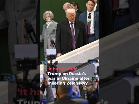‘War has to end:’ Trump on Ukraine after Zelenskyy meeting | AJ #shorts