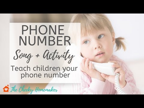 PHONE NUMBER SONG | Teach Children Your Phone Number | THE CHEEKY HOMEMAKER Video